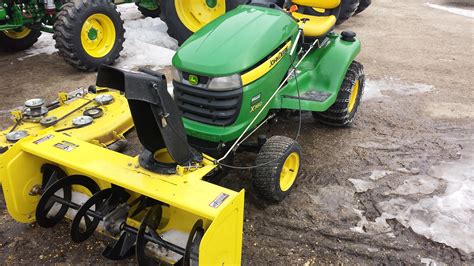 john deere x360 snowblower attachment